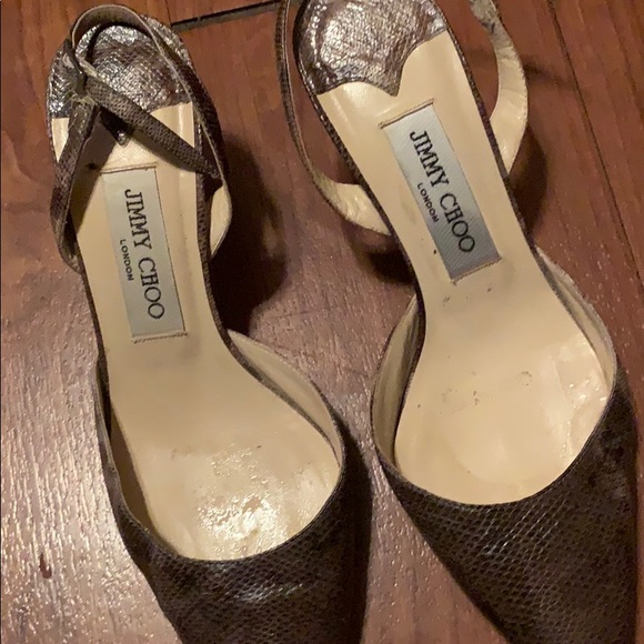 Jimmy Choo Shoes - Jimmy choo snakeskin kitten heels